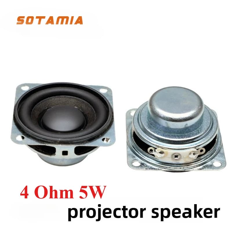 SOTAMIA 2Pcs Altoparlante Full Range da 40mm Hifi Musicale 4 Ohm 5W Mini Altoparlante Bluetooth Fai da Te Proiettore Altoparlante da 1.5 Pollici