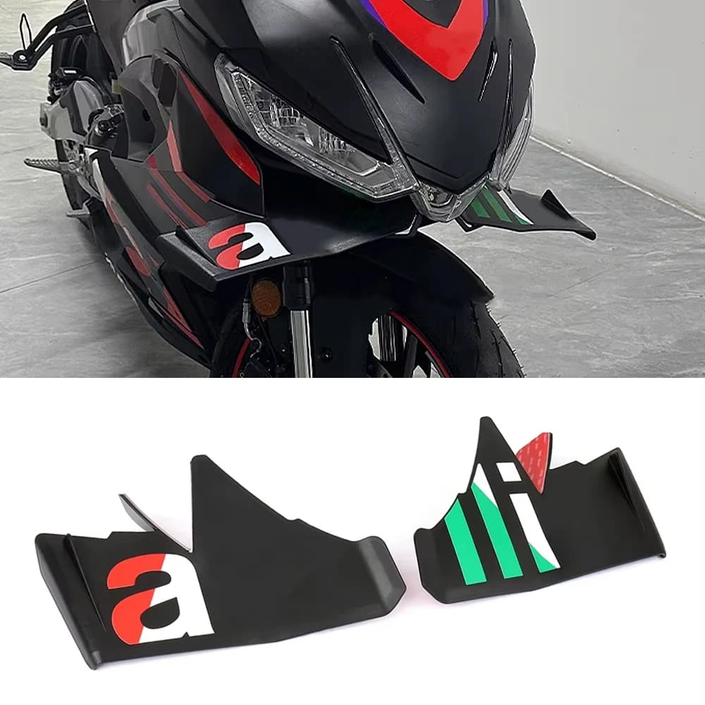 Nuovi Accessori Moto 4 colori ABS Carenatura Anteriore Winglet Kit Ala Aerodinamica Spoiler Per Aprilia RS457 RS 457 rs457 2024