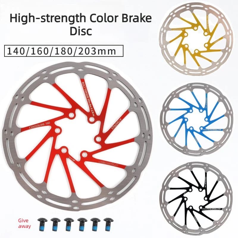 Disco freno linea centrale colorato - Rotore sospensione MTB disco freno 180mm 140mm/160mm/203mm per bici XC/AM/Downhill, parti di biciclette
