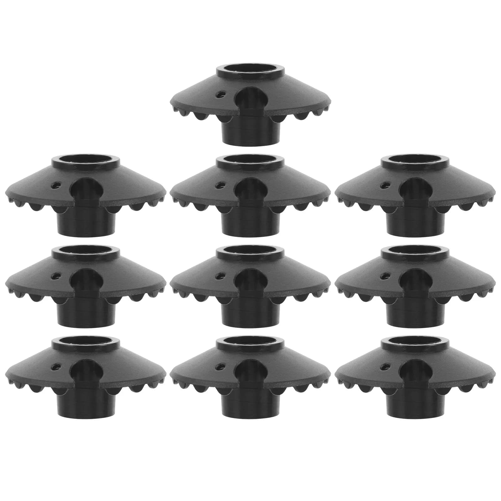 10Pcs Plastic Trekking Pole Tips Replacement Caps for Hiking Poles Walking Sticks Mud Snow Dirt Protection Lightweight Compact