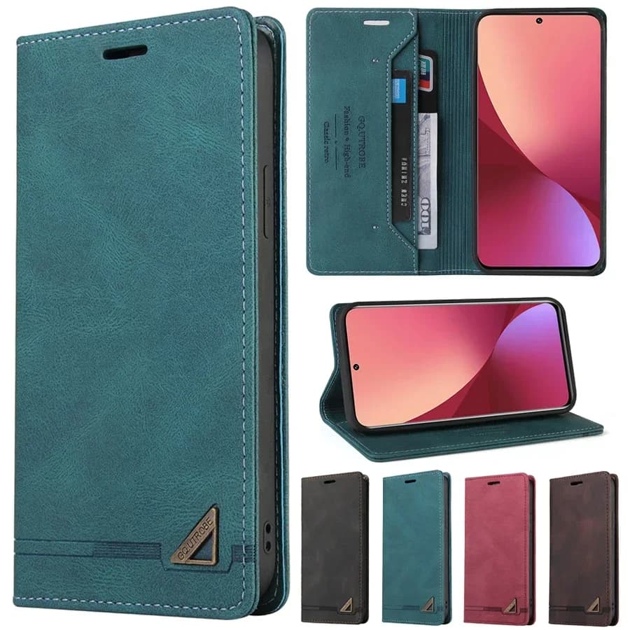 Portafoglio Custodia in pelle con vibrazione magnetica per Xiaomi Poco X3 X5 F5 C65 C75 X6 M7 F7 Mi 9T 10T 11 Lite 11T 13T 14T Pro 15T Redmi 15C 10C
