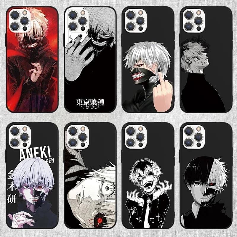 Tokyo Ghoul Kaneki Ken Anime Case For iPhone 17 16 15 14 13 11 12 mini Pro Max SE 2020 Xs MAX X XR 7 8 Plus Soft Black TPU Cover