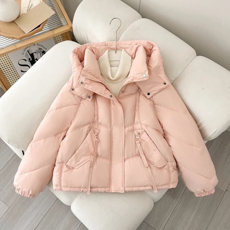 Giacca in cotone imbottita da donna, nuovo stile invernale, taglie forti, modello ampio, cappotto in cotone imbottito, capospalla femminile