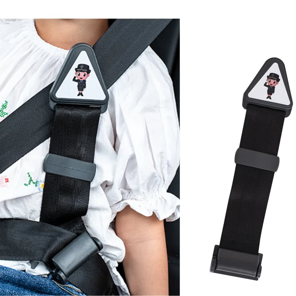 Regolatore 30x6 cm per cintura di sicurezza auto bambino, universale, per seggiolino auto, fibbia di correzione cintura di sicurezza
