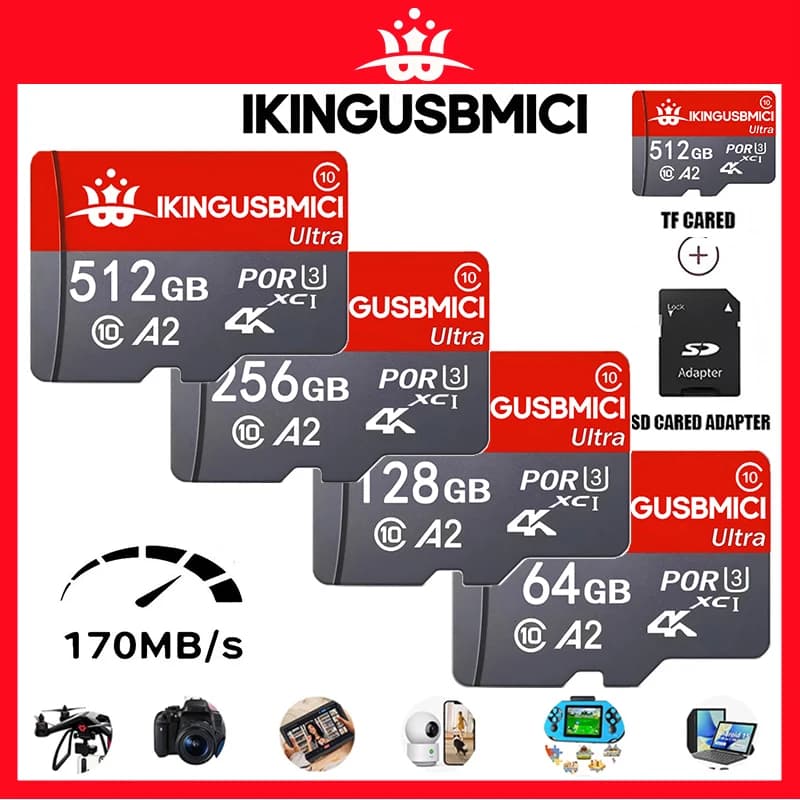 U3 Micro 32/64/128/256/512G Quality Premium Sd High Smartphone Reliable Class Quality Original 10 Mini Mini Class Camera Card