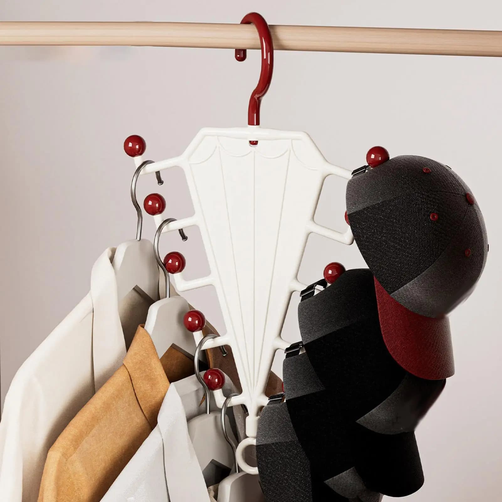 Space Saving V Shaped Clothes Hangers Double Sided Rack for Dress Pants Skirt Suit Coat Sweater Apartment Dormitory Wardrobe
