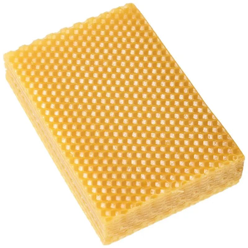 1 Apr. 30 Pezzi Fogli di Cera d'Api a Nido d'Ape, Carta per Candele, Scaglie di Cera d'Api, Strumento per Apicoltura