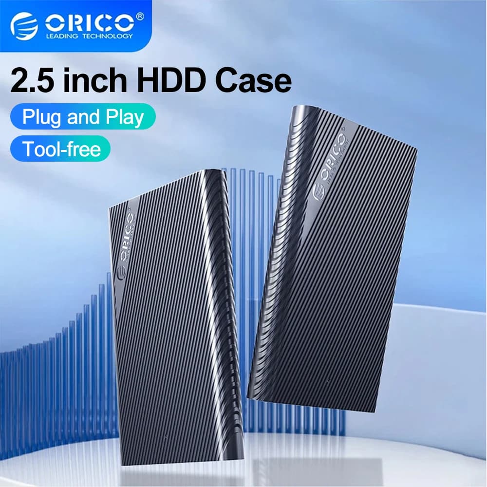 ORICO Case per HDD da 2,5 pollici SATA a USB 3.0, Box esterno per HDD/SSD da 2,5'' per Samsung Seagate S