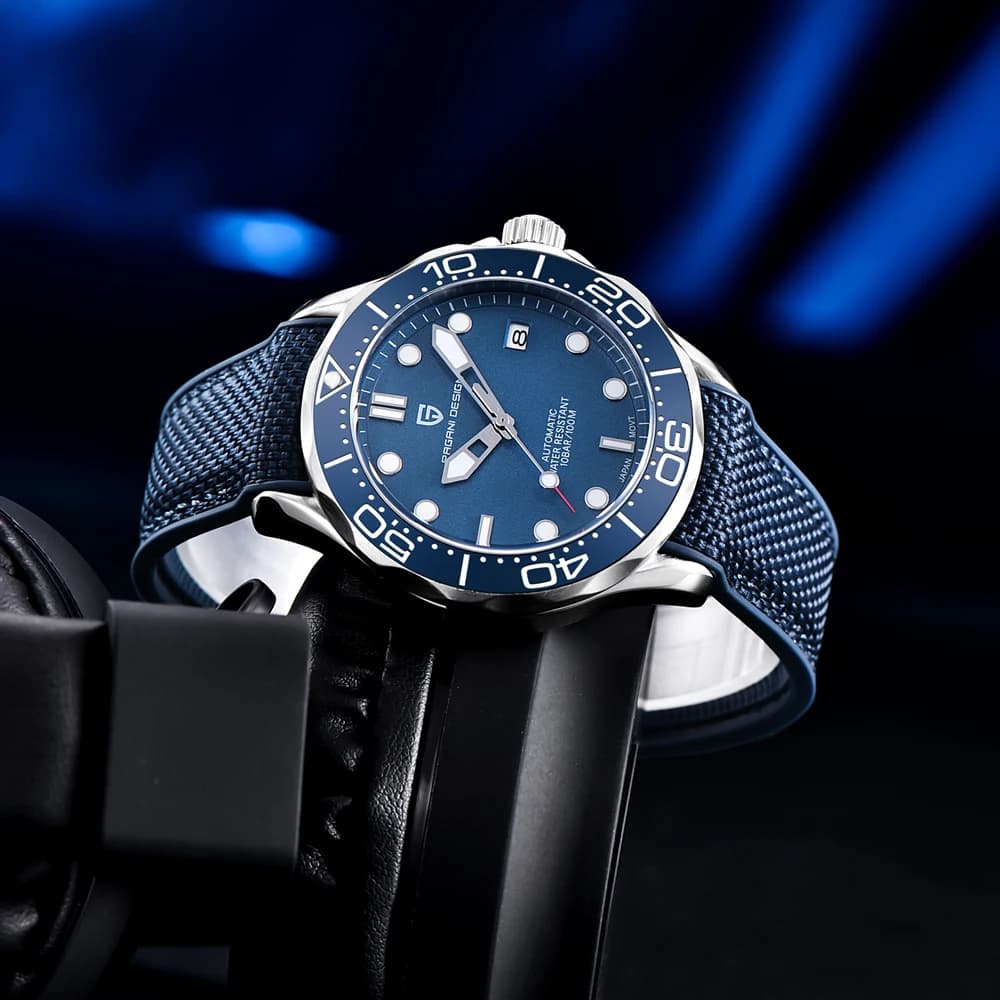 Orologi PAGANI DESIGN, orologio subacqueo di lusso per uomo, orologio meccanico da uomo, nuovo orologio automatico luminoso con calendario, orologio sportivo.