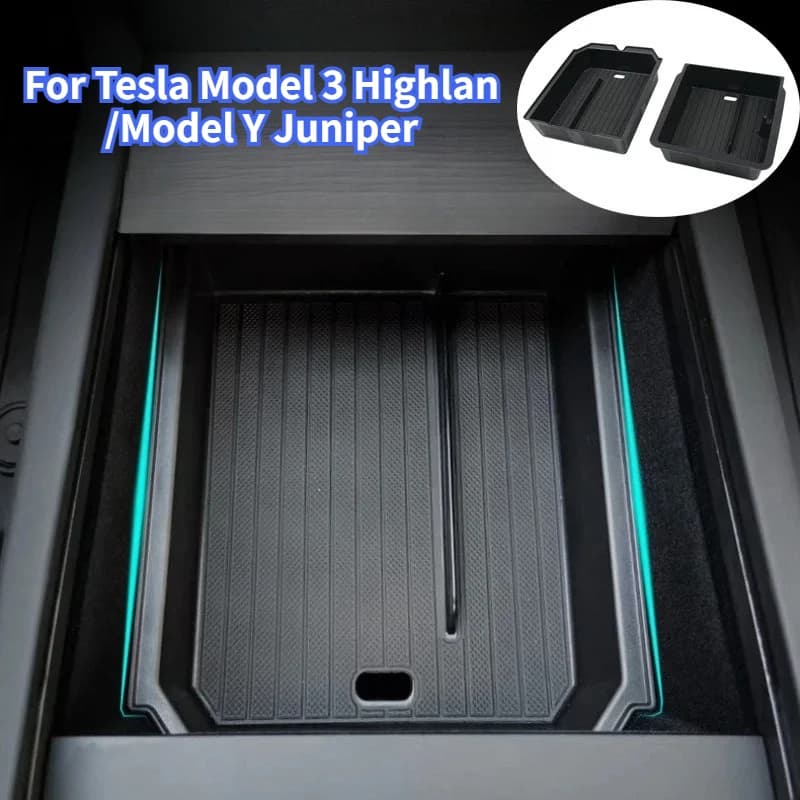 For Tesla Model 3+/Model Y Juniper: Box holders for central console and armrest with eyewear - Accessories