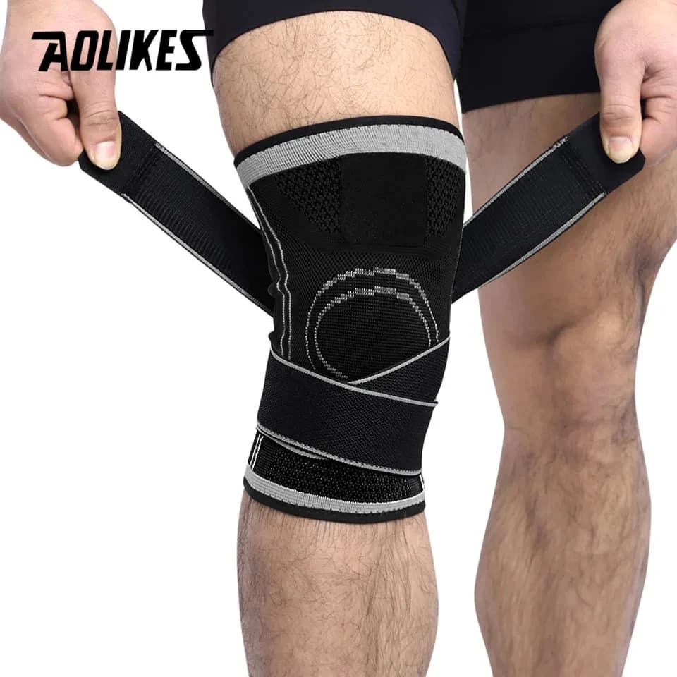 AOLIKES 1PCS Ginocchiera Supporto per ginocchio per uomini e donne Ginocchiere per corsa, escursionismo Menisco Strappo Artrite Articolazione