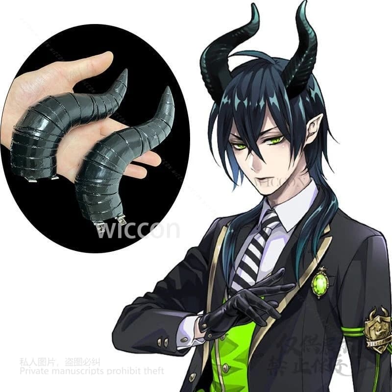 Twisted Cos Wonderland Malleus Draconia Corno Copricapo Gotico Sexy Scuro Halloween Natale Fancy Party Costumi Accessori