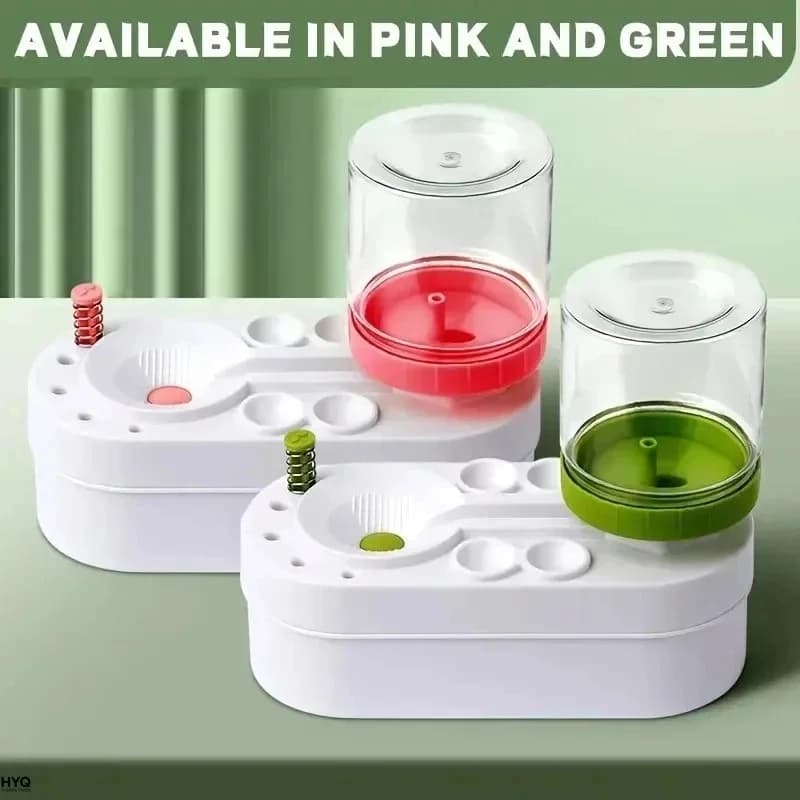 Multi‑Slot Automatic Paint Brush Washer Cleaner Tool with Water Tank for Artist Watercolor Acrylic Painting