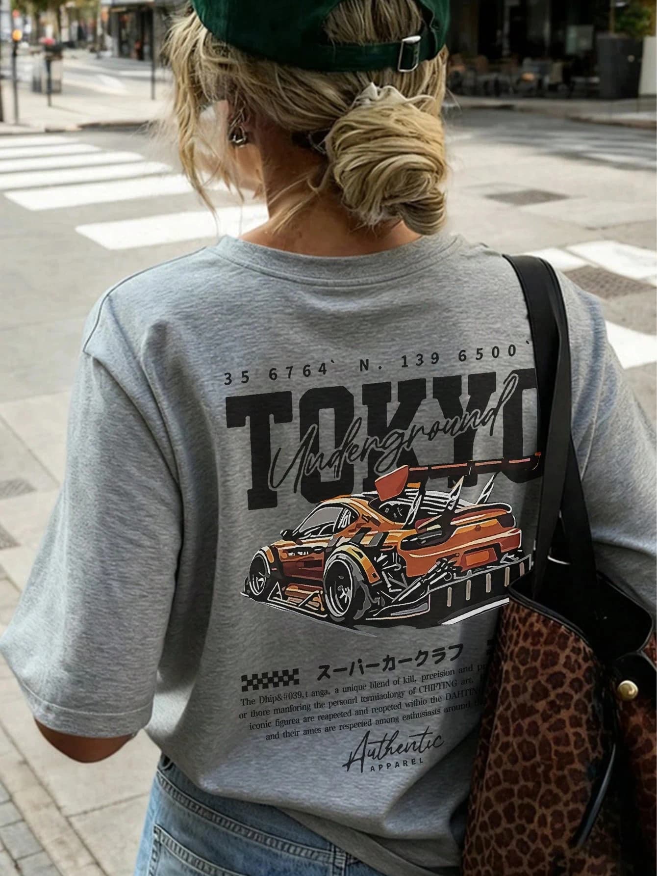 Women's Summer New Minimalist Fashion Funny Racing Car Print Casual Round Neck Short Sleeve Versatile T-Shirt