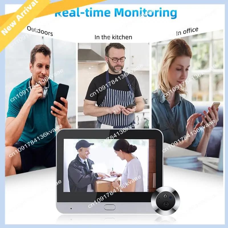 M01K Tuya Spioncino Telecamera Telefono cellulare Monitoraggio remoto Wifi Videocitofono HD Campanello Video citofono wireless
