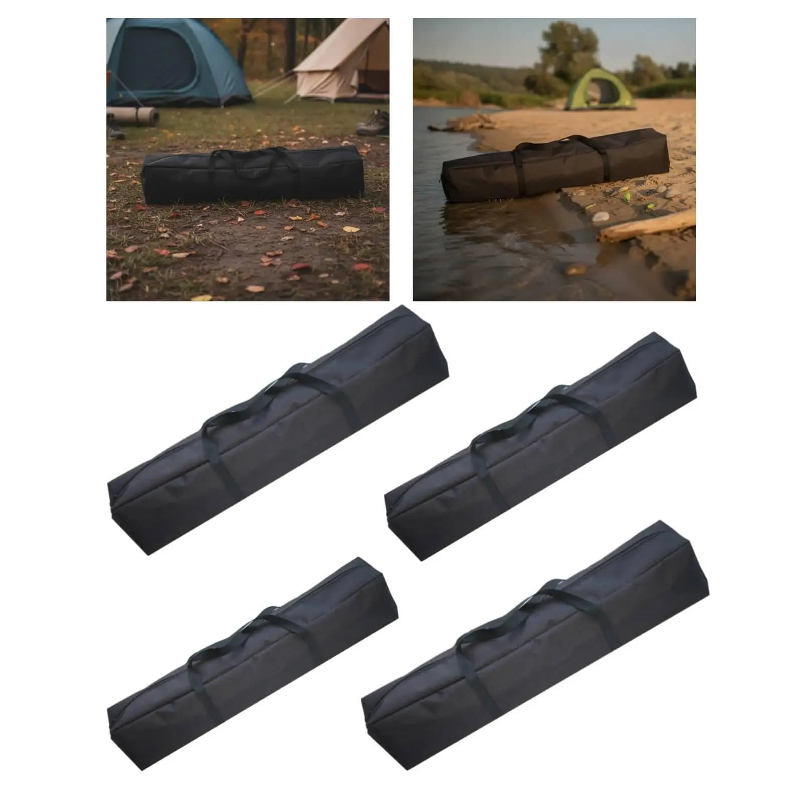 Tent Pole Bag Smooth Zipper Portable Oxford Cloth Carry Case Camping Tent Storage Bag for Beach Chair Canopy Trekking Traveling