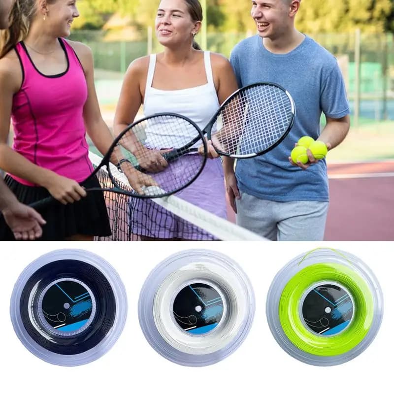 Corde per esercitazioni di tennis Linee ammortizzanti per giochi di palla Corda per racchetta da tennis multifunzionale morbida e da 200 m