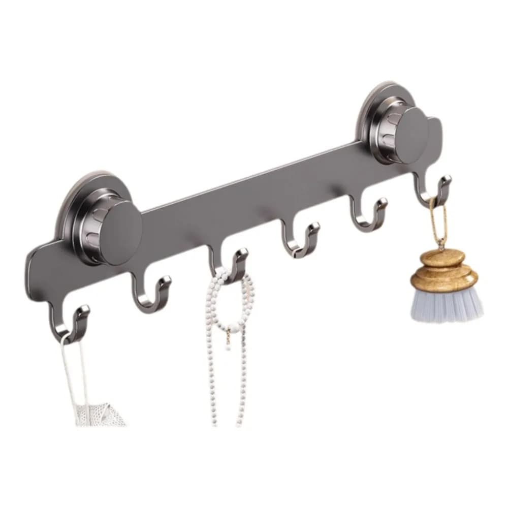 Gancio a ventosa da porta a 5/6/7/8 ganci, impermeabile, resistente, appendiabiti da parete, antiruggine, salvaspazio
