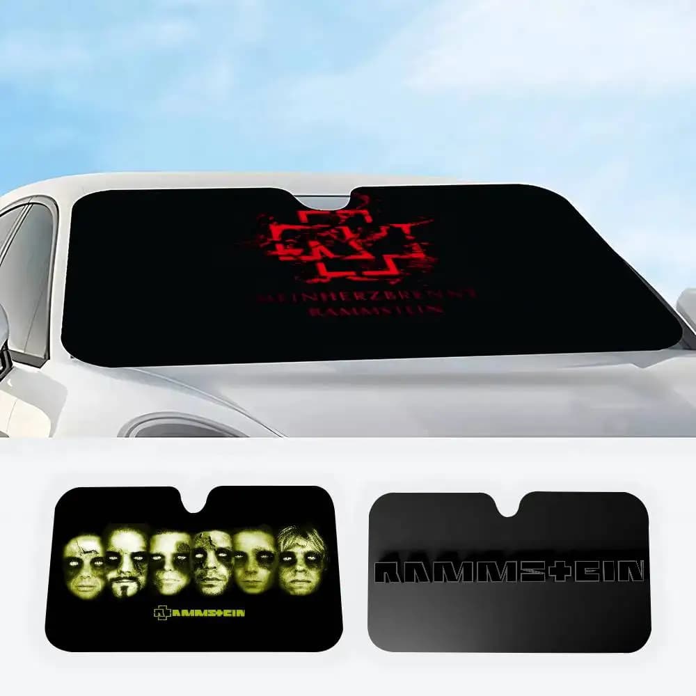 Parasole per auto Rock Band R-Rammsteines, copertura per parabrezza, riflettore, protezione per la privacy, decorazione, regalo per donna