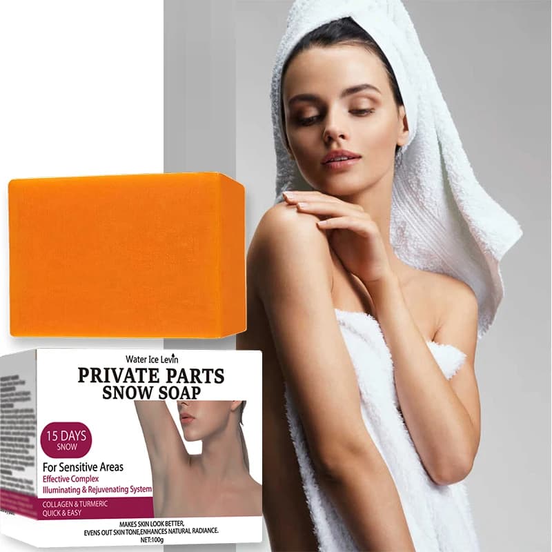 Turmeric & Collagen Body Soap with Vitamin C, Brightening Moisturizing Bar for Glowing, Even Skin Tone 100g