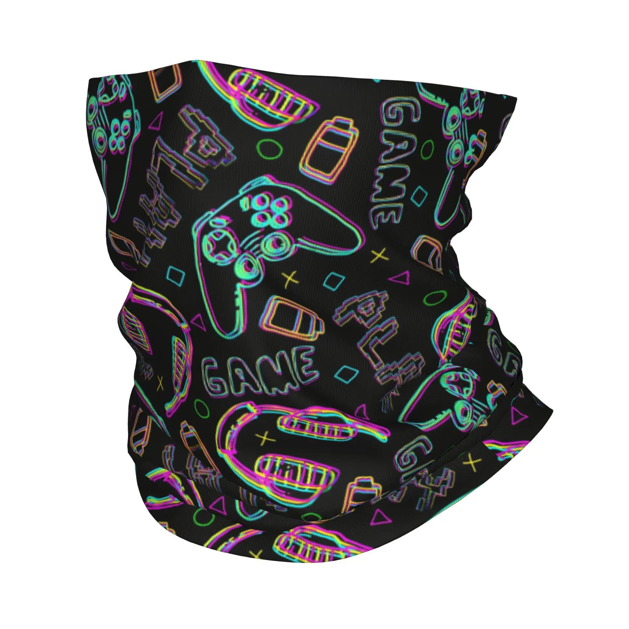 Controller di gioco per videogiochi Bandana Ghetta per il collo Sciarpa avvolgente stampata Passamontagna multiuso Pesca unisex adulto traspirante