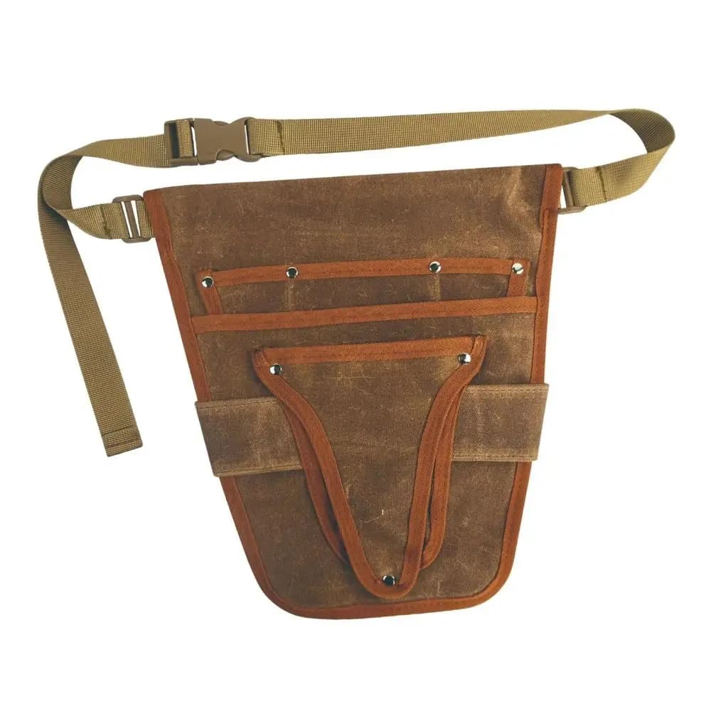Cintura Porta Attrezzi da Giardinaggio Regolabile in Tela, Resistente, Multi-Tasca, Design Unisex, Borsa Porta Utensili per Giardinaggio e Falegnameria