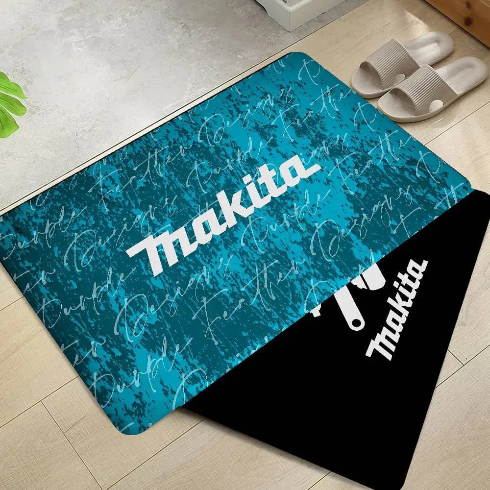 M-Makita Floor Mat Retro Multiple Choice Living Room Kitchen Rug Non-Slip Modern Home Decor