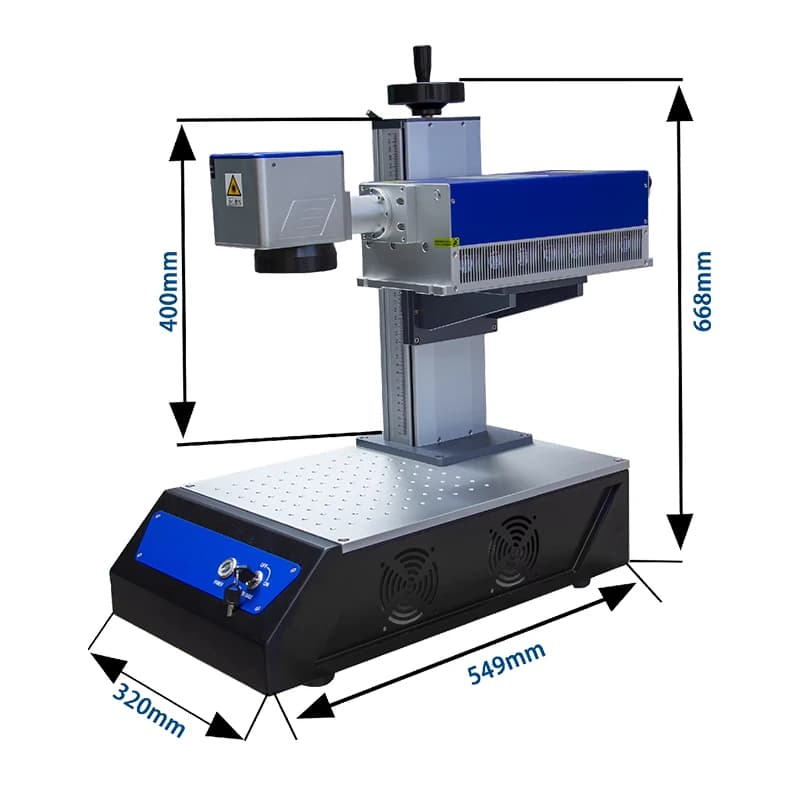 Incisore portatile per macchina per incisione laser 5w con macchina per marcatura laser UV