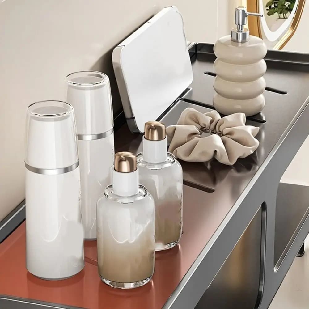 Bathroom holder in Carbon Steel Mounted to Wall, Anti-rust, with Porta Hair dryer and Storage Box