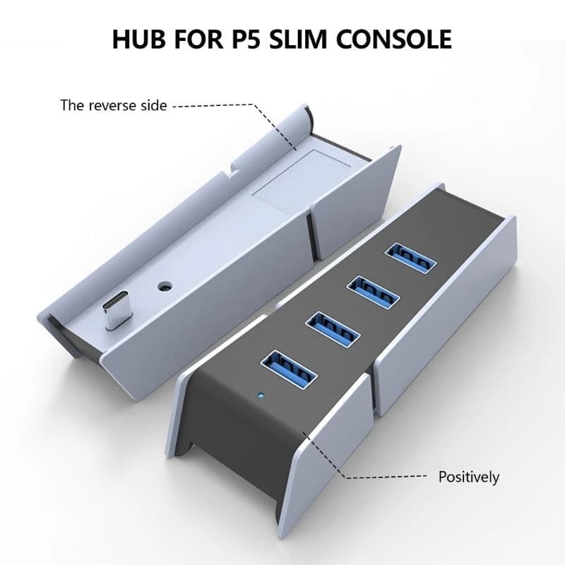 Charging Extender Game Accessory 4 USB2.0 Port & 1 USB3.0 & 1 USB C W8KE