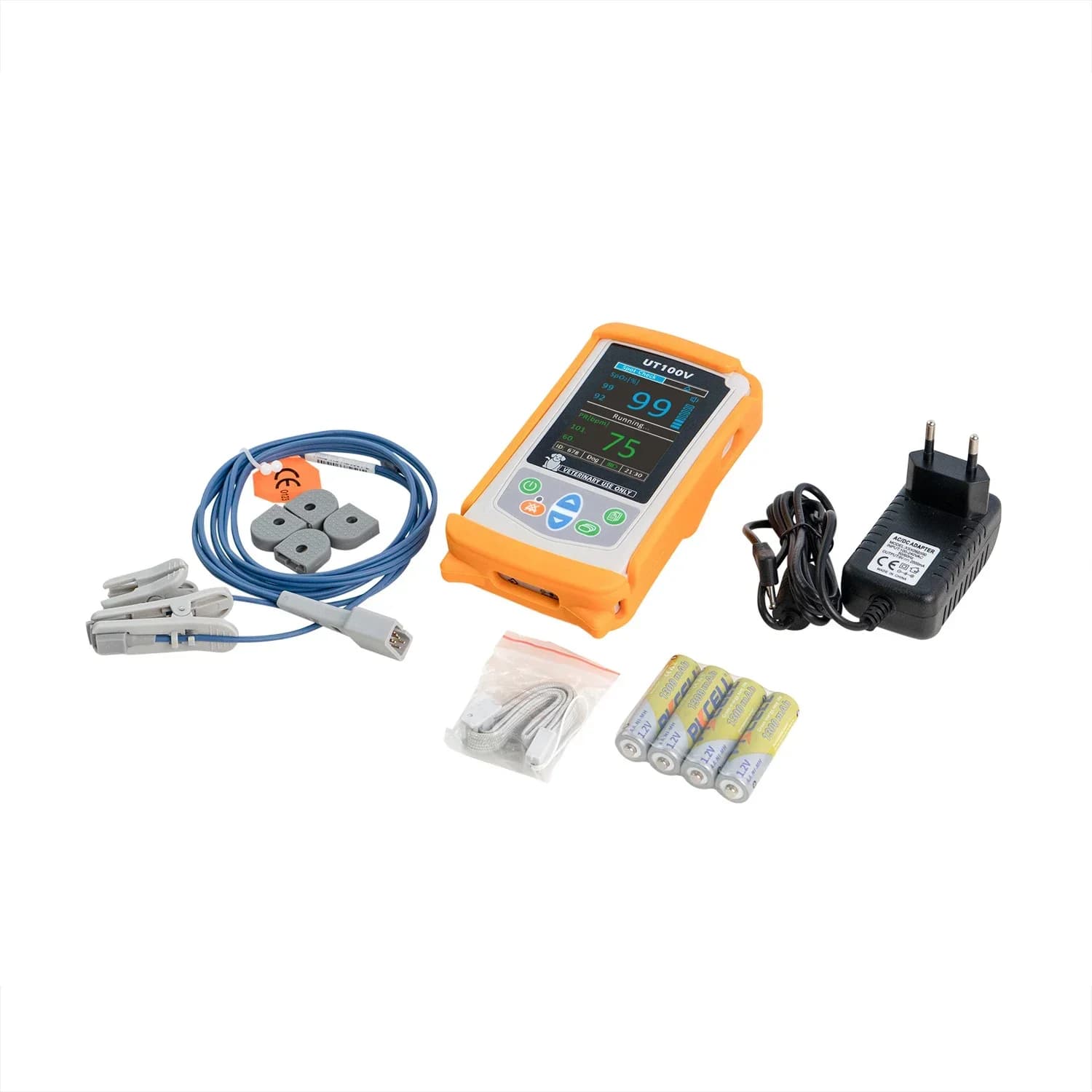 Veterinary portable pulse oximeters for pets with intelligent movement and pressure rechargeable machine