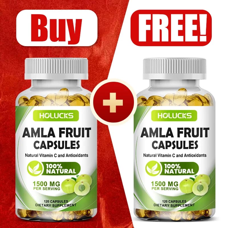 Capsules of Amla Biologica 1500mg, High Content of Vitamin C, Antioxidant, for Immuni, Health of Skin and Hair, Natural Supplement, 120 Capsules