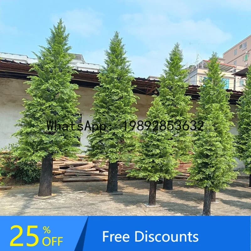 CZ Artificial Dragon Cypress Pine Project Garden Interior and Exterior Tree Mall Hotel Decoration Green Plant