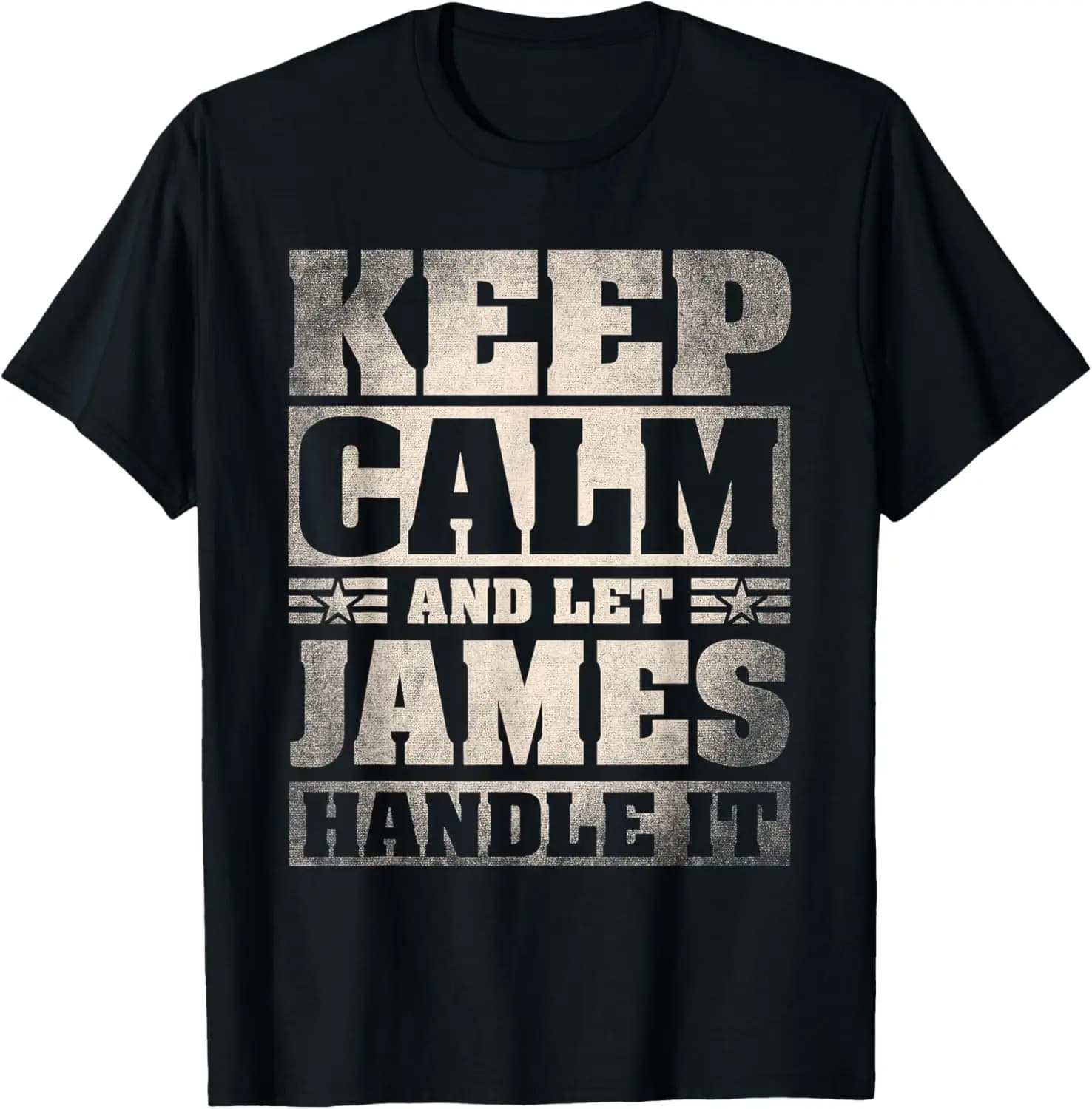 Shirt Personalized James First Name T-Shirt 100% Cotton Trendy Y2K Short-Sleeve Tee – Soft, Quick-Drying, & Moisture-Wicking;