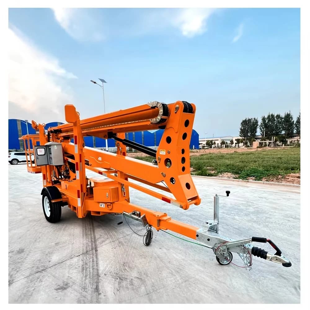 Factory Price All Terrain Manlift Telescopic Articulated Boom Spider Lift Cherry Picker Hydraulic Aerial Towable Boom Lift