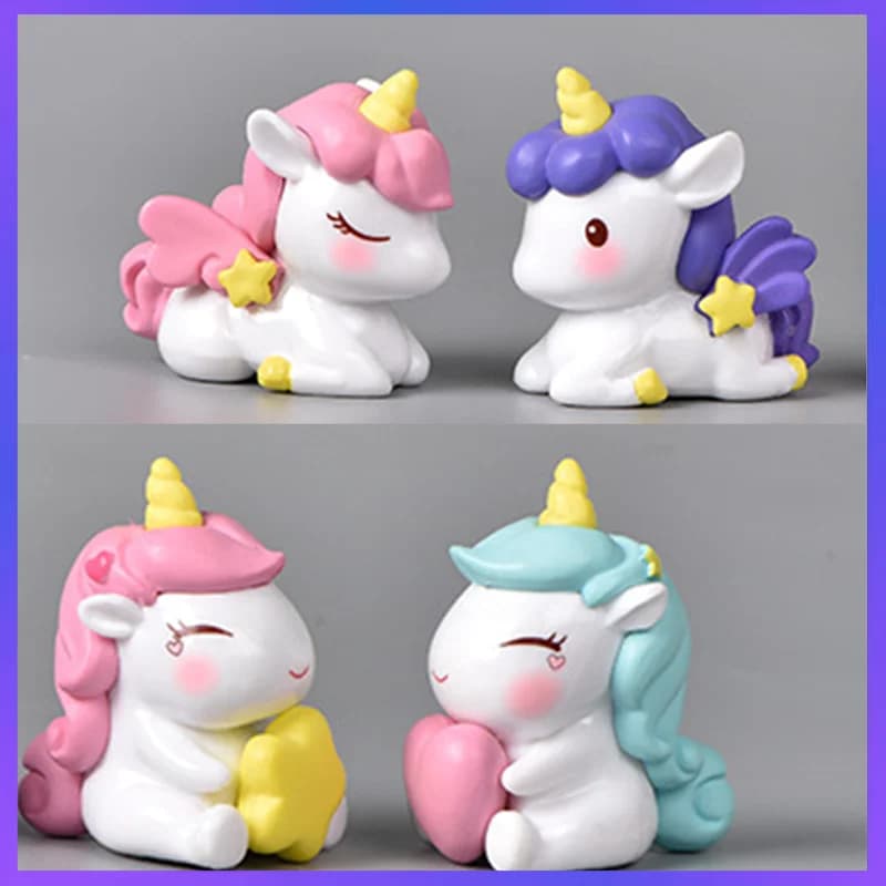 Miniature Pattern Cute Ornament Figurine Handmade Toys Simulation Pattern Resin Mini Decoration Landscape for Home Decorations Gifts