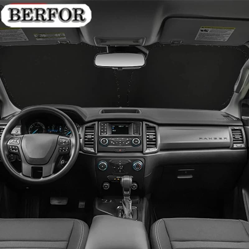 Parasole per Parabrezza Auto Nano-Isolante per Ford Ranger XLT&Sport 2019-2023, Accessori Interni Auto