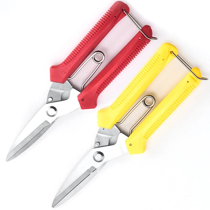 1pcs Straight Head Pruning Shears Non-slip HandleStainless Steel Outils Manuels Household Bonsai Garden Scissors Pruing Shear