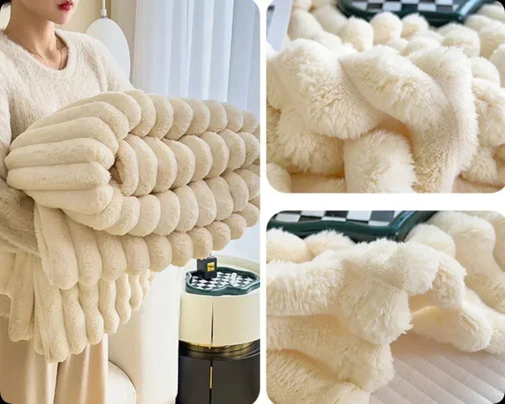 Coperta invernale morbida e calda e spessa, copridivano in tinta unita, copriletto scozzese, decorazioni per ufficio, coperte accoglienti stile INS per la camera da letto