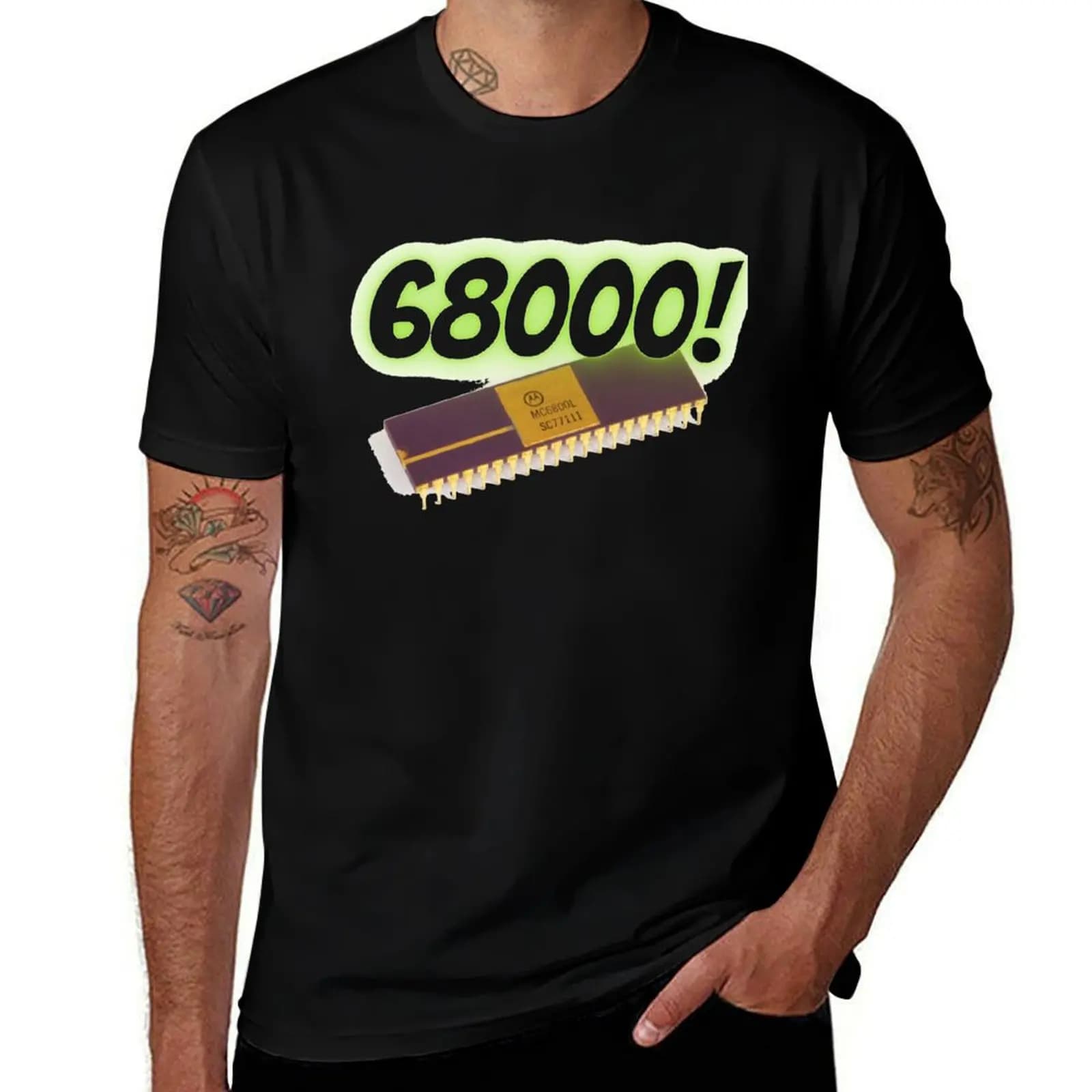 T-shirt Motorola 6800 Microprocessor magliette anime magliette grafiche nuova edizione maglietta vintage da uomo
