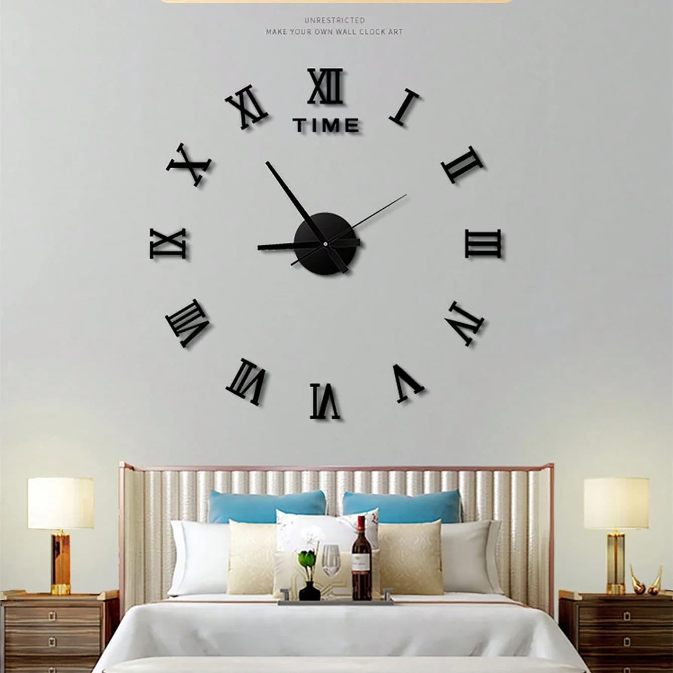 DIY Creative Watch, Simple Wall Clock, Without Punching On Wall Clock Wall Clocks For Home Decorations