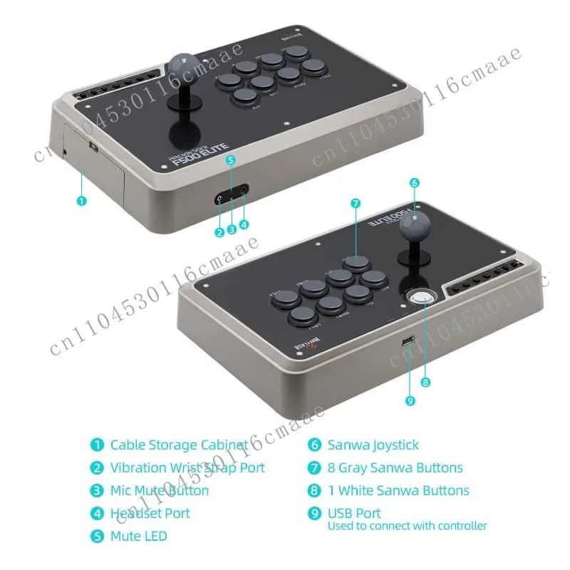 Mayflash F500 Elite Arcade Fightstick per PS4/PS3/Xbox One/Xbox 360/PC, Controller Joystick, Accessori per Gaming