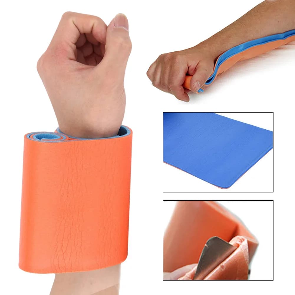Rotolo stecca di primo soccorso Rotolo stecca universale in alluminio Polimero di sopravvivenza medica per kit di emergenza ossea da viaggio all'aperto