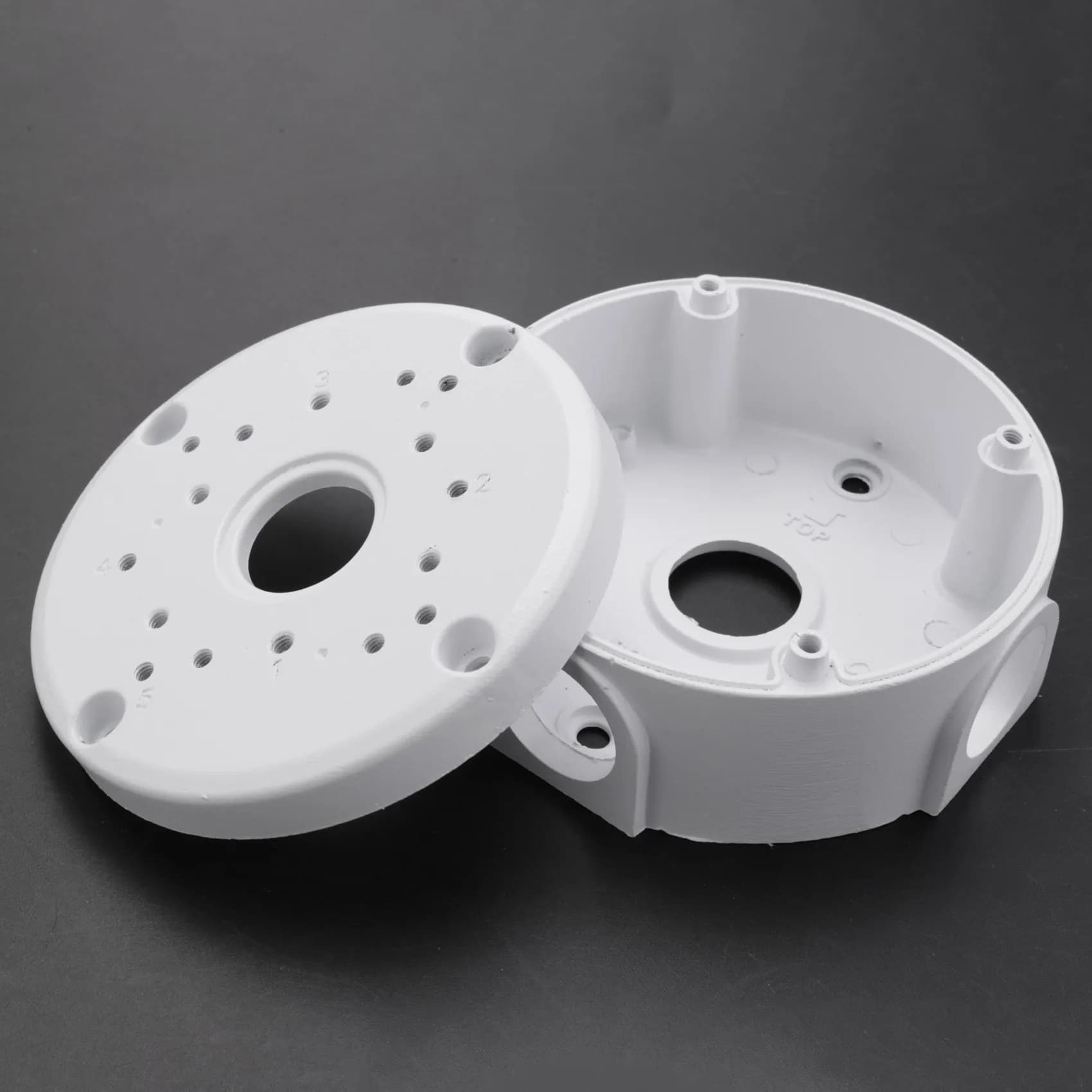 A01E - Scatola di Giunzione Universale per Telecamere di Sicurezza, Supporto per Montaggio a Parete/Soffitto per Esterni, Scatole Base Cavi Impermeabili