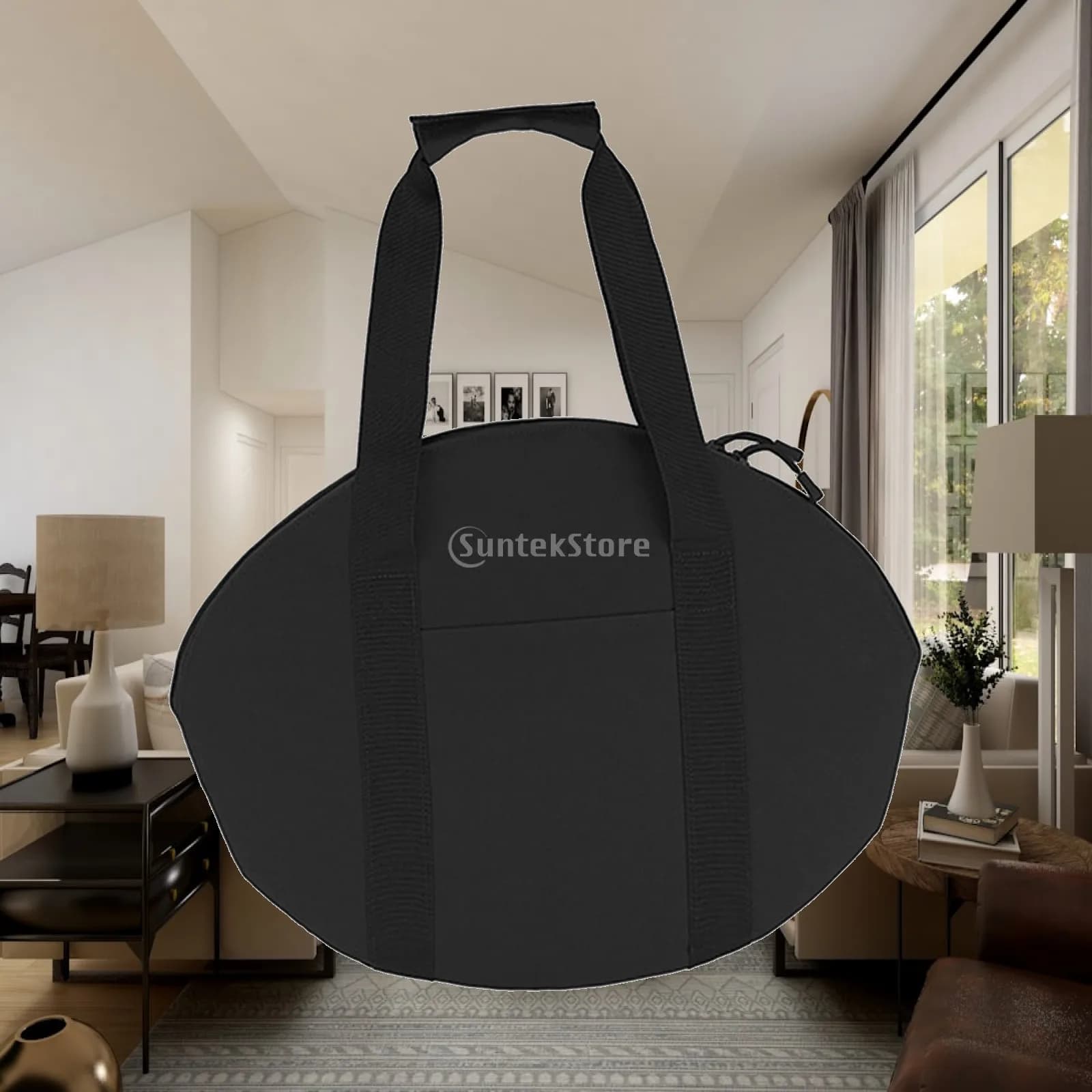Portable Cast Iron Skillet Bag Carry Bag Frying Pan Bag Case with Handles Grill Pan Storage Bag for Outdoor Camping Cookware BBQ
