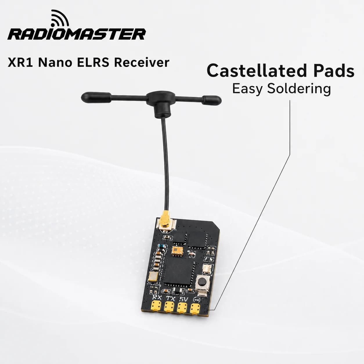 Original RadioMaster XR1 ELRS Receiver Dual Band 2.4GHz 900MHz LR1121 K1000Hz WiFi CRSF for 5 Inch FPV Drone RP1 EP1 Alternative
