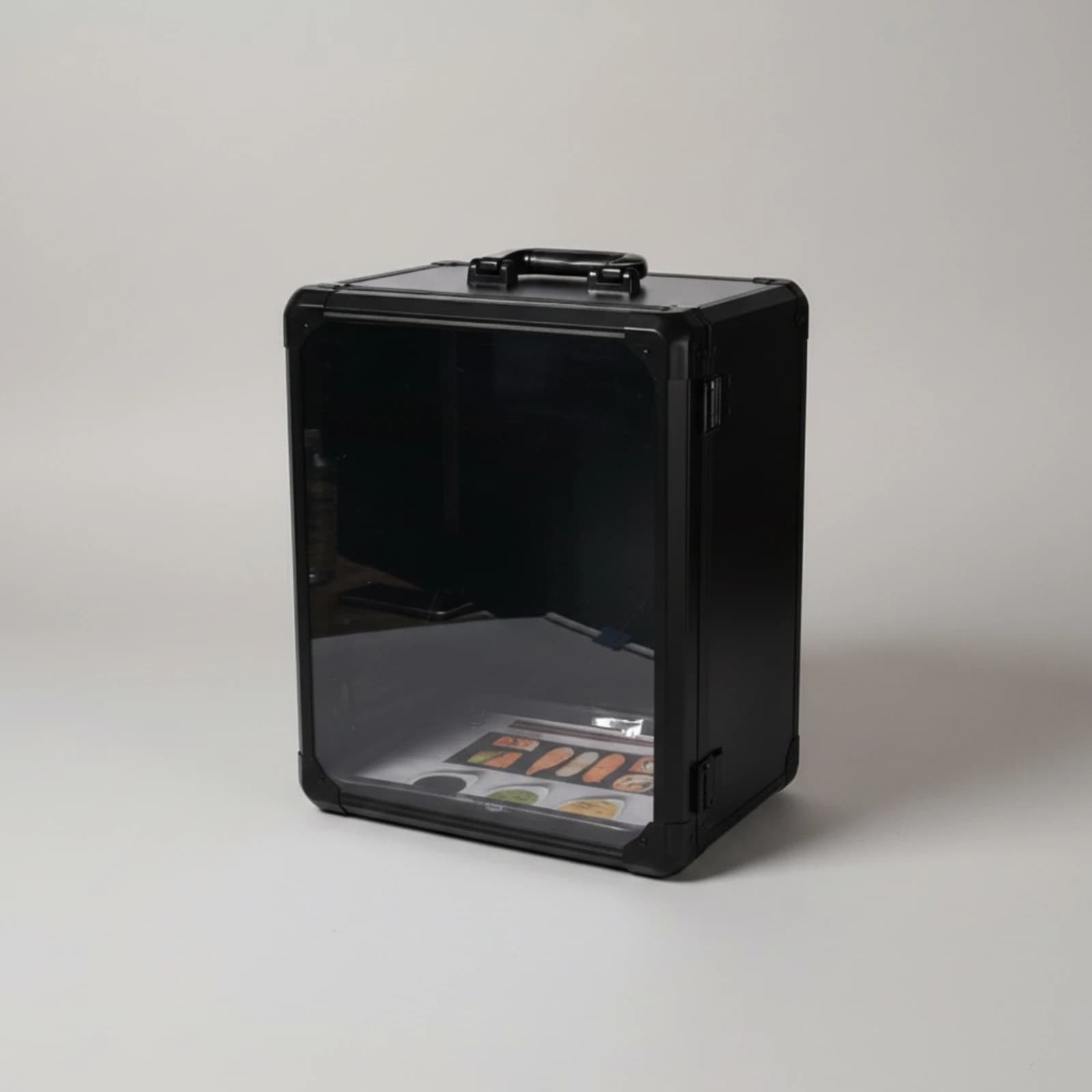 Figurine Storage Box with Handle Portable Figurine Display Box Collectible Display Case Safeguarding Showcase Long-Lasting