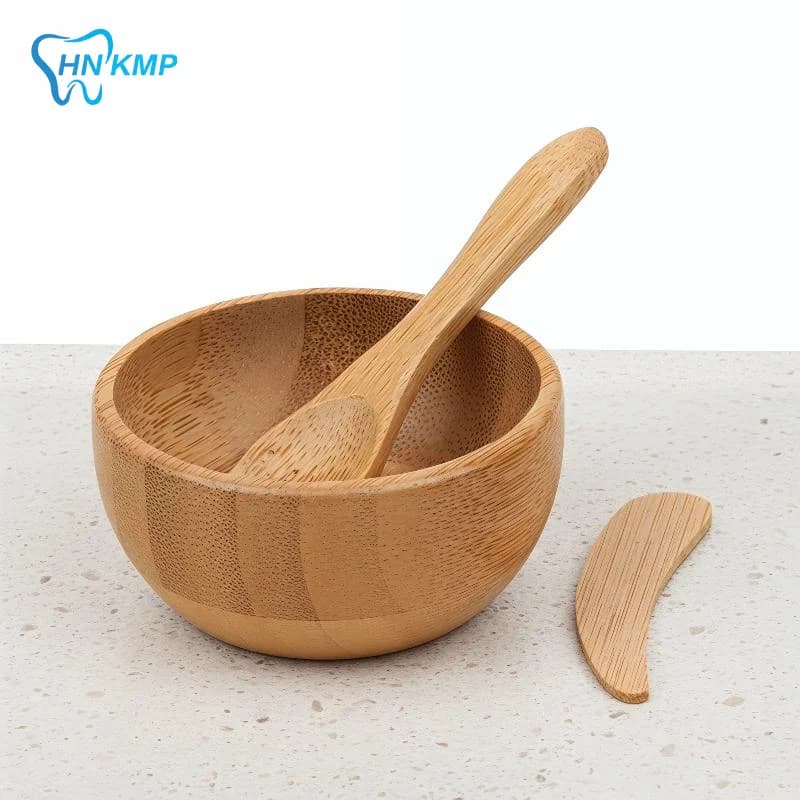 Bamboo Face Mask Kit with Mixing Bowl Spoon Stick for Tailored Facial Skin Care