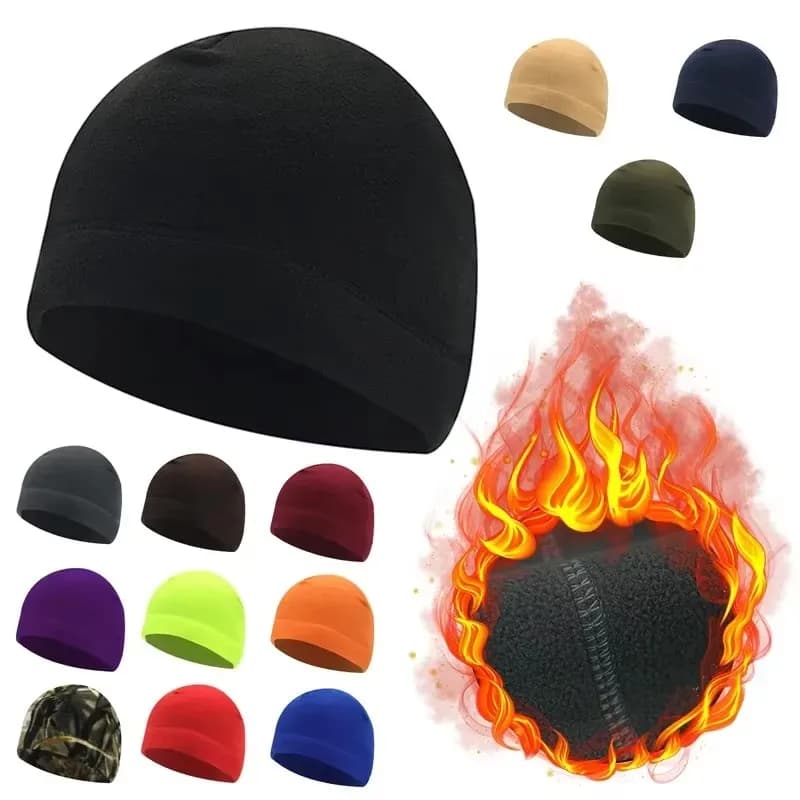 4/8 Pieces Berretto in Pile Polare Caldo for Men and Women, Soft Hat and Comfortable for Autumn and Winter, Ideal for Skiing and Cycling