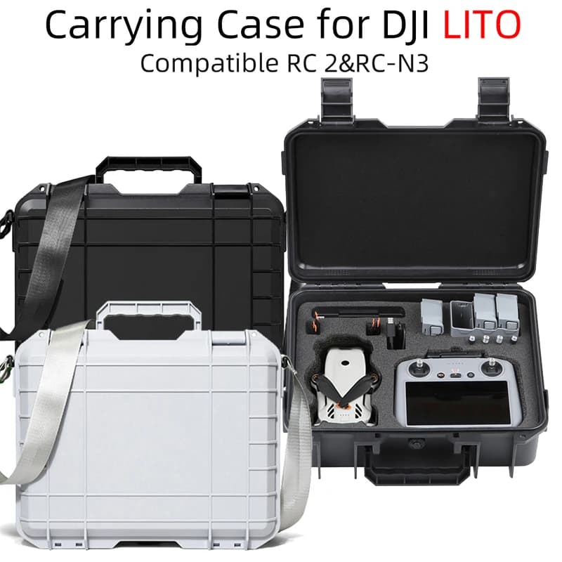 For DJI LITO 1 X1 Drone Hard Shell Storage Case Portable Carrying Box For RC 2 RC N3 Controller Protective Handbag Accessories